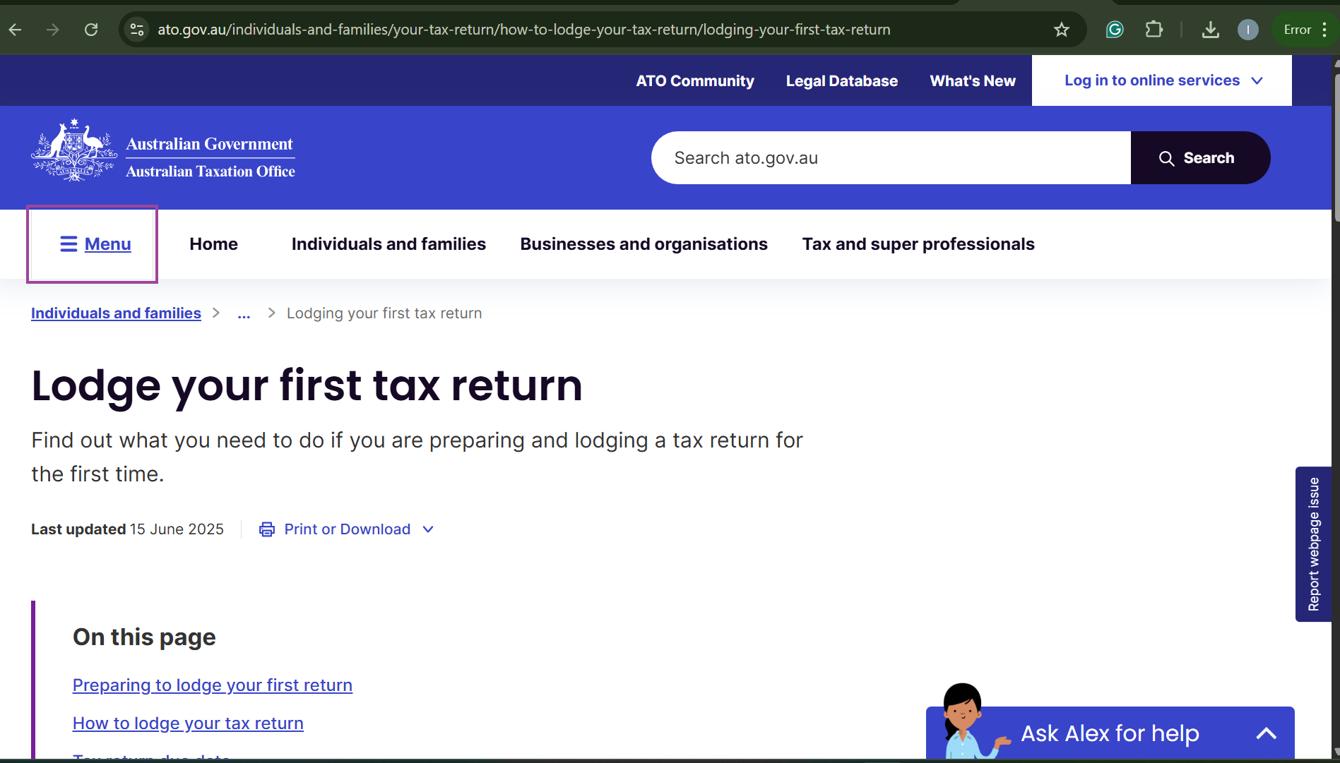 ATO Tax refund 2025